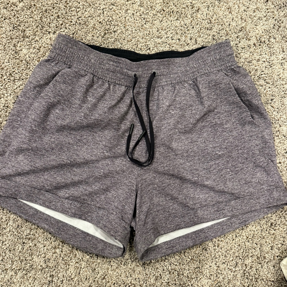 Lululemon Athletica Heathered Gray Athletic Shorts